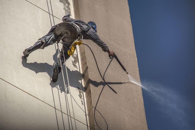 Local Commercial Exterior Cleaning pros at work